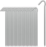 KARLOR Zeltheringe 20 Stück Ø 6 mm 18cm Sandheringe Aluminium Zeltheringe für Harte Böden, Garten Stakes Nägel Ideal für Camping Markise Netting Plane Camping Markise Netting