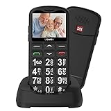 Uleway Big Button Handy für Senioren, Senioren-Handys Dual SIM frei entsperrt einfach zu bedienen Pay As You Go 4.5 cm LCD Display, SOS-Taste, sprechende Zahlen, FM, 800 mAh Akku L