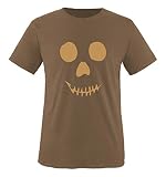 Comedy Shirts - Geschicht Totenkopf - Comic - Herren T-Shirt - Braun/Hellbraun Gr. L