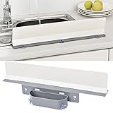 WQJJ Wasser-Spritzschutz für Küchenspüle, Badezimmer, Waschbecken, Wasserhahn, Silikon-Saugnapf, spritzwassergeschützt, Zuhause und H