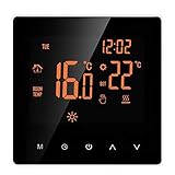 Ksodgun Smart Thermostat Digitale Temperaturregler LCD Display Touchscreen Woche Programmierbare Elektrische Fußbodenheizung Thermostat für Home School Office Hotel 16