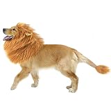 Kungfu Mall Hund Lion Mähne Perücke mit Ohren einstellbar Haustier Kostüm Hund Kostüm für unter 74