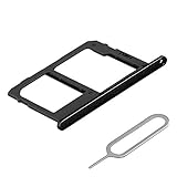 MMOBIEL SIM Kartenhalter Kompatibel mit Samsung Galaxy J5 2017 - SIM Card Tray Schlitten - Inkl. SIM Pin - Schw