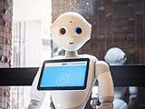 adrium Poster-Bild 70 x 50 cm: Pepper Robot Assistant with Information Screen Japan Humanoid Technology, B