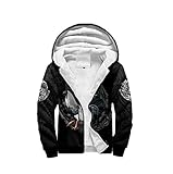WEGUKRI Schöne Südamerika-Hahn-Tattoo-Jacke mit 3D-Druck, Reißverschluss, für Herren und Damen, Winter, dick, warm, Harajuku-Outwear, Wie Bild 1, XXXL