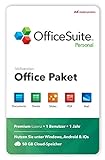 OfficeSuite Personal – Vollversion – Documents, Sheets, Slides, PDF, Mail und Calendar für 1 Windows PC & 2 Mobile Geräte / 1 Jahres-L