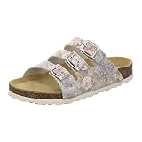 AFS-Schuhe 2133 sportliche Damen Pantoletten aus Leder, praktische Arbeitsschuhe, Bequeme Hausschuhe, Made in Germany (41 EU, Graphit)