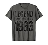Legend 1983 Geburtstag Geschenke Legendär Seit November 1983 T-S