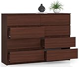 Kommode, 8 Schubladen, viel Stauraum, Kleiderschrank, Flur, Badezimmerschrank, Kommode, Multifunktionsschrank. Abmessungen: 138 x 99 x 40