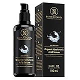 Bio Hyaluronsäure Serum - Hochkonzentriert – 100ml - Vegan – 3-fach Hyaluron Anti Falten Gesichtsserum mit Aloe Vera – Anti Aging Hyaluron Serum Gesichtscreme Damen – Naturkosmetik Made in Germany