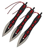 3Stk. Elite-Force Einhand Wurfmesser-Set Bullseye-ab 18 Jahre Messer Schwarz 19