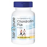 Chondroitin Plus mit Hyaluronsäure - Calcium - Vitamin D und E - ohne Magnesiumstearat - 90 Chondroitin-Kap