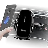 Automatische Handyhalterung Auto mit Ladefunktion für den CD Schlitz | KFZ CD Schacht Handy Halterung | Fast Wireless Charger Handyhalter | kompatibel mit Allen Smartphone mit Qi S