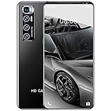 Smartphone ohne Vertrag Android 10, 5.5 Zoll HD, 4GB RAM+64GB Speicher Octa-core, 24MP+32MP Kamera, 5600mAh Akku Android Handy mit Dual-SIM, Fingerabdruck Sensor, 4G Handy,Schw
