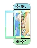UGREEN Panzerglas Schutzfolie kompatibel mit Switch Panzerglasfolie HD Displayschutzfolie 9H Schutzglas Kratzfest Blasenfrei mit Positionierhilfe kompatibel mit Switch(Gelb Grün)