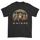 Zoko Apparel Amigos Vintage Geschenkidee Unisex Shirt, Unisex Schwarz, XL