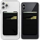 Gecko Travel Tech - ein Kartenhalter - Telefonkartenhalter - Zwei Taschen - Schwarz/Weiss (2 Pack - Schwarze Combo)