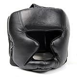 YOULY Schwarze Gute Kopfbedeckung Kopfschutz Trainingshelm Kickboxen Schutzausruestung