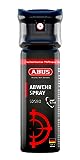 ABUS Abwehrspray SDS80 Pfefferspray zur Selbstverteidigung - Jet-Sprühstrahl - 5 Meter Reichweite - KO Spray - 78094