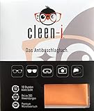 cleen-i Antibeschlagtuch, trockenes premium Mikrofasertuch, Reinigungstuch für Brillen, Brillenputztuch Antibeschlag, REACH u. OEKO-TEX 100