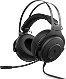 Omen Blast Gaming Headset (7.1 Surround Sound, 53mm Treiber, einziehbares Mikro, Noise-Cancelling, Audio Equalizer im OMEN Command Center, ergonomisch) schw