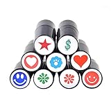 WUSHUN Golfballdichtung, Schnell Trocknenden, Personalisierten Golfball Stempel Stempel Markern, Golfgummiballdichtung Kugelstempel No F