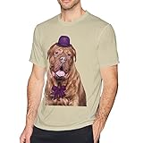 AFYPJNZ T-Shirt für Herren, kurzärmelig, Motiv: Zeichnungshund, Porträt, sportlich, lässig, T-Shirt für Herren, volle Größ