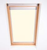 Bloc Skylight Rollo für Velux Dachfenster Blockout, cremefarben, 206