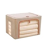 CZFSKCZ 1 stücke Faltbare Schrank Organizer Kleidung Aufbewahrungstaschen für Spielzeug,Pflegeprodukte,Kleidung,Snacks und mehr(S 15.7x11.8x7.8in,M 24.4x15.7x15.7in) (Color : Beige, Size : Medium)