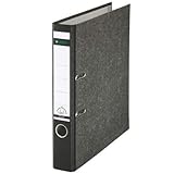 5er Pack Leitz 1050 Qualitäts-Ordner schmal (5cm), mit patentierter 180º-Präzisionsmechanik 8 Farben in verschiedenen Mengen zur Auswahl (5, schwarz)