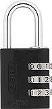 ABUS AB145/20 NEGRO Vorhängeschloss, schw