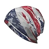 Britische Jack-England-Flagge, Unisex Erwachsene Strickmütze für Männer und Frauen, warm, Slouchy Cap Skull Cap schw