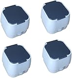 Bellson Electronics 4er-Set 1 Fach Aufputz Steckdose IP54 Grau für Innenbereich und Werkstatt 250V
