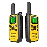 Aufladbare Scout Walkie Talkie Professional mit Taschenlampe für Erwachsene, Walky Talky Outdoor Funkgerät Set, Walki Talki Kinder Gesellschaftsspiel Geschenke ab 8 J