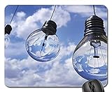 Mauspad Glühlampe Licht Halogen-Birnen-Lampe Elektro Mousepads Matte Mit Motiv Gaming Mauspad Gemütlich Mausmatte Für Büro Zuhause Cadeau 25X30C