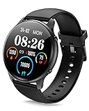 Smartwatch Damen Herren Smart Watch: ManiGoo 1.28' Touchscreen Fitnessuhr, IP68 Wasserdicht Aktivitätstracker Sportuhren mit Pulsuhr Schlafmonitor, Schrittzähler, Fittnessarmbanduhr für Android IOS