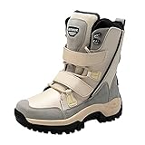 HNMS Damen Winterstiefel Stiefeletten Winterschuhe Schneestiefel Wasserdicht Stiefel Warm Gefütterte Arbeit Wandern Wandern Outdoor,EU 40 W