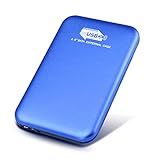 Externe Festplatte Schlank, Externe Festplatte USB3.0 Festplatte Extern für MacBook, PC, Xbox One, Xbox 360, Desktop, Chromebook, Laptop (2TB,Blau)