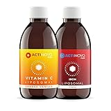 Energie Bundle | Vitamin C & Eisen für deine Leistungsfähigkeit | Vegan | Hochdosiert & laborgeprüft | Wirksamer als Serum & Kapseln | Liposomal | Made in Germany