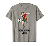 Schulkind 2019 Fußball Dabbing Fußballer Portugal Trikot T-S