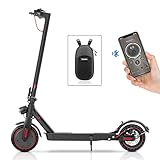 E Scooter für Erwachsenen , Max E Roller Schnell 35km/h,500W Motor, 35km Reichweite/Ladung, Doppelfederung, APP Bluetooth Steuerung, 10 Zoll Reifen Schnell Faltbarer Elek