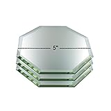 M15, Set mit 3 abgeschrägten großen achteckigen Spiegeln Ihrer Kristallfiguren und anderen Sammlerstücken (12,7 cm)