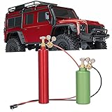 SALALIS RC Sauerstoffflasche, RC Dekoration Acetylenflasche Durable für SCX10 90046 für Axial SCX10 90046/Traxxas TRX-4/TRX-6 1/10 Ferngesteuertes Auto(Red Green)