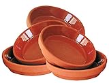 Terrakotta-Unterteller Innen-Ø 5-12 cm zur Auswahl Untersetzer Tontöpfe Innen-Ø 8,5 cm, 5 Stück