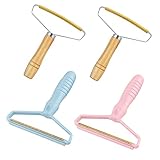 BTONGE 4 Stück Tragbarer Fusselentferner Fusselrasierer Clothes Lint Remover Manuelle Fuzz Shaver Stoffrasierer für Sofa Wolle Kleidung Flusen Tierhaare Fussmatte S