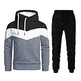 BGTKHKS Jogginganzug Herren Teenager Trainingsanzug,Mode Sweathose Hoodie Männer Sportanzug Freizeitanzug Sweatjacke mit Kapuze Hoodie Sporthose Set Hoody Jogging Anzug Trainings Jogging