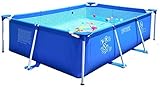 Inflatable pool Schwimmen Kunststoff Badewanne Rechteckige Rahmen Schwimmbad Quick-up Swimmingpool Schnell Set Kinder und Familien Schwimmbad prak