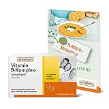 Vitamin B-Komplex-ratiopharm Hartkapseln, 120 Stk.: Kombipräparat zur gezielten Vitaminversorgung bei Mehrbedarf an B-Vitaminen, inkl. Rezeptheft mit leckeren Vitamin-Rezep