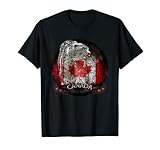 Flagge von Kanada Bär T-Shirt Canada Day T-Shirt T-S