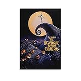 Klassisches Filmposter, Nightmare Before Christmas, dekoratives Gemälde, Leinwand, Wandkunst, Wohnzimmer, Poster, Schlafzimmer, Malerei, 30 x 45